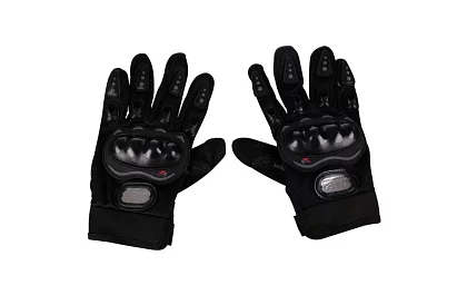 Čierne moto rukavice - XL