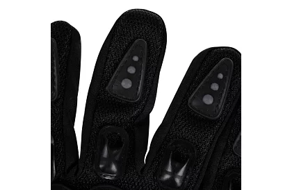 Čierne moto rukavice - XL