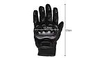 Čierne moto rukavice - XL