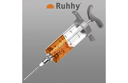 Injektor na mäso + 3 ihly