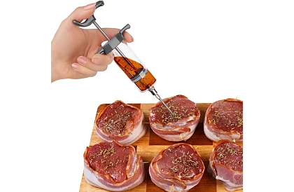 Injektor na mäso + 3 ihly