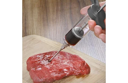 Injektor na mäso + 3 ihly