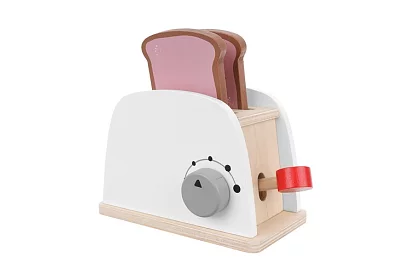 Drevený toaster pre malých kuchárov