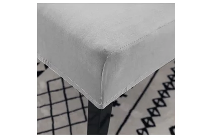 Sametový poťah na stoličke - šedý