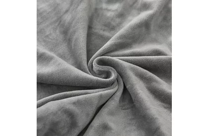 Sametový poťah na stoličke - šedý