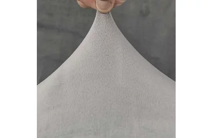 Sametový poťah na stoličke - šedý