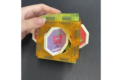 Vzdelávacia magnetická 3D stavebnica - 77 kusov