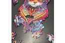 Drevené puzzle mačka – 130 dielov – 38 × 24 cm