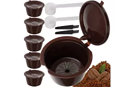 Sada 6 ks opakovane plniteľných kávových kapsúl