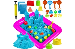 Tekutý kinetický piesok 2000 g - formičky a nafukovacie pieskovisko