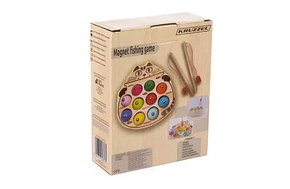 Drevená magnetická hra chytanie rybičiek