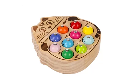 Drevená magnetická hra chytanie rybičiek