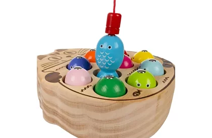 Drevená magnetická hra chytanie rybičiek