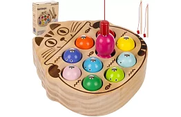 Drevená magnetická hra chytanie rybičiek