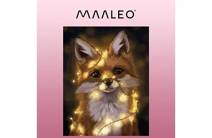 Malovanie podľa čísel - líška - 40x50 cm