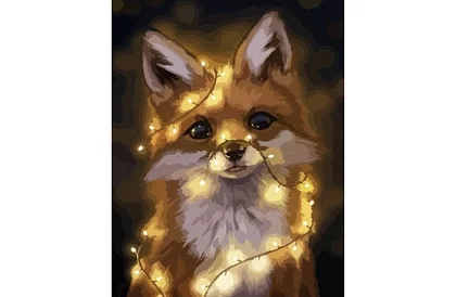 Malovanie podľa čísel - líška - 40x50 cm