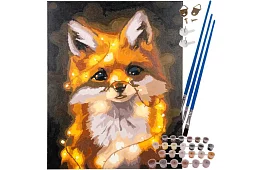Malovanie podľa čísel - líška - 40x50 cm