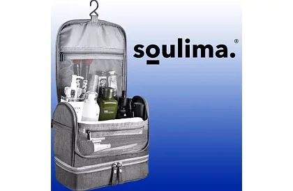 Cestovná kozmetická taška s pútkom na zavesenie