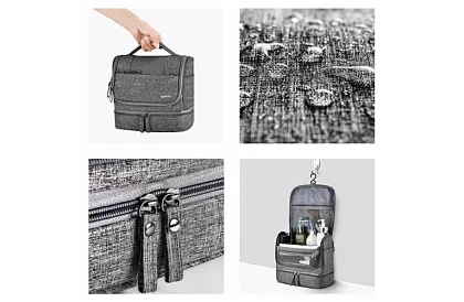 Cestovná kozmetická taška s pútkom na zavesenie