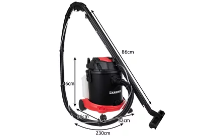 Tepovač - vysávač Kaminer 20l s príslušenstvom