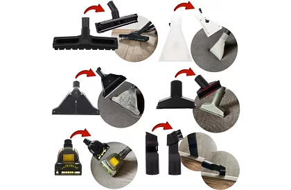 Tepovač - vysávač Kaminer 20l s príslušenstvom