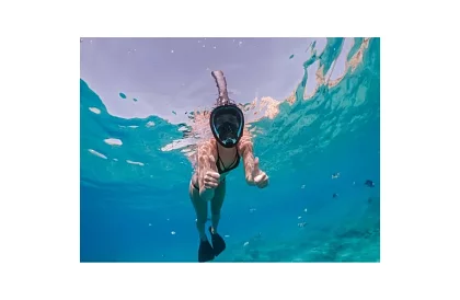 Šnorchlovacia celoobličejová maska - veľkosť S/M