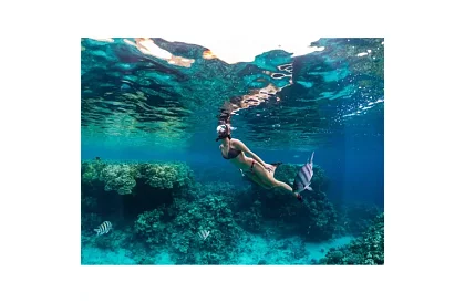 Šnorchlovacia celoobličejová maska - veľkosť S/M