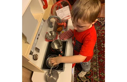 Sada kovového riadu pre deti