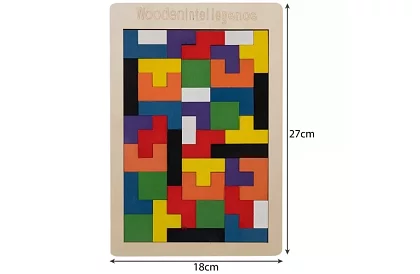 Drevené Tetris puzzle