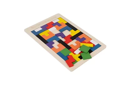 Drevené Tetris puzzle