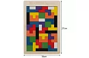Drevené Tetris puzzle