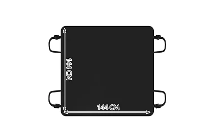 Podložka pre psov na zadné sedadlá vozidla - 144x144 cm