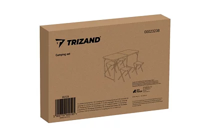 Kempingový skladací set - stôl + 4 stoličky