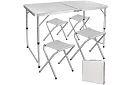Kempingový skladací set - stôl + 4 stoličky