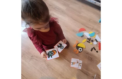 Drevené geometrické puzzle - zvieratká