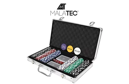 Kompletná pokerová sada - 300 žetónov v kufríku