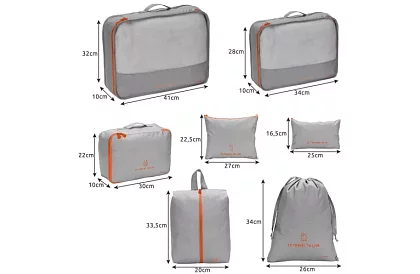 Cestovné organizéry – sada 7 ks