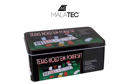 Kompletná Texas pokerová sada - 200 žetónov