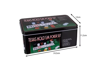 Kompletná Texas pokerová sada - 200 žetónov