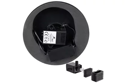 Plávajúca solárna fontána s RGB osvetlením