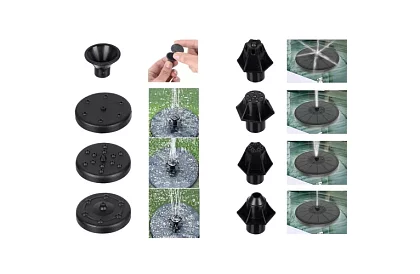 Plávajúca solárna fontána s RGB osvetlením