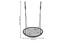 Závesný hojdačkový kruh – hniezdo 100 cm