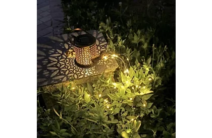 Solárna záhradná lampa - kanva