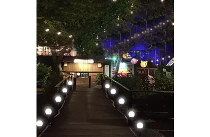 Solárne záhradné lampy - gule 6 ks