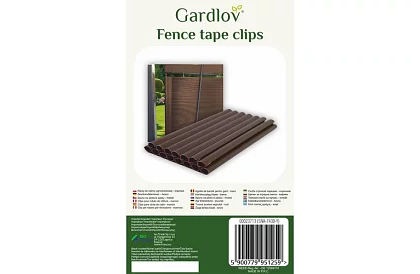 Klipy na plotové pásky – 20 ks – hnedá