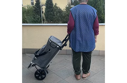 Multifunkčná nákupná taška na kolieskach + ramenný popruh