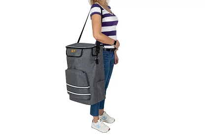 Multifunkčná nákupná taška na kolieskach + ramenný popruh