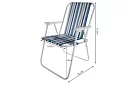 Záhradné skladacie kreslo – Bergamo modré