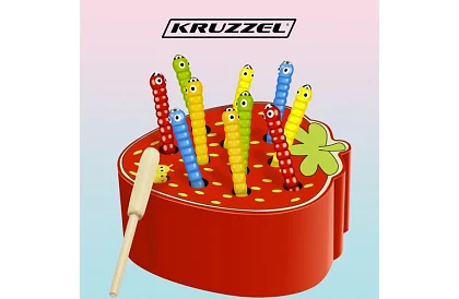 Drevená magnetická hra – jahoda