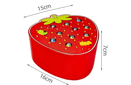 Drevená magnetická hra – jahoda